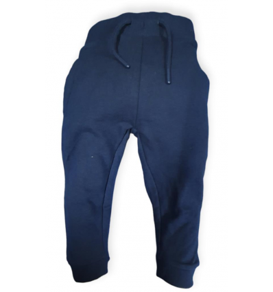 Pantaloni bambino in cotone blu.