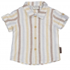 Camicia neonato misto lino