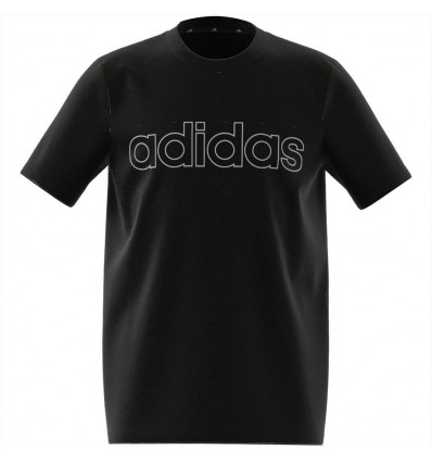 T-shirt nera adidas ragazzo Essentials