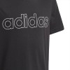 T-shirt nera adidas ragazzo Essentials