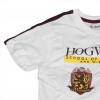 Completo Magico Bambino Hogwarts: T-Shirt Bianca 'Hogwarts' e Pantaloncino Bordeaux