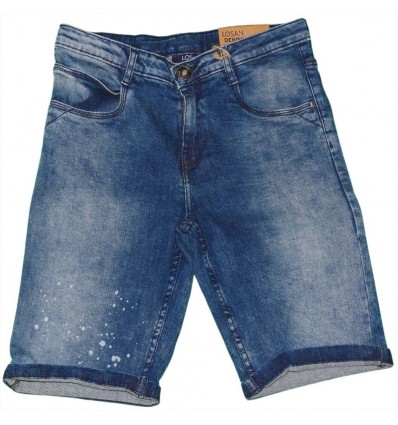 Bermuda Denim Jeans per bambino con macchie