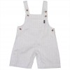 Set bambino Salopette Gessata e Camicia Bianca con Colletto Coreana