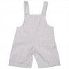 Set bambino Salopette Gessata e Camicia Bianca con Colletto Coreana