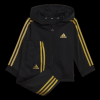 Tuta infant Adidas unisex con 3 strisce dorate