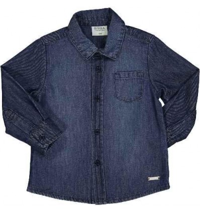 Camicia jeans bottoni ragazzi