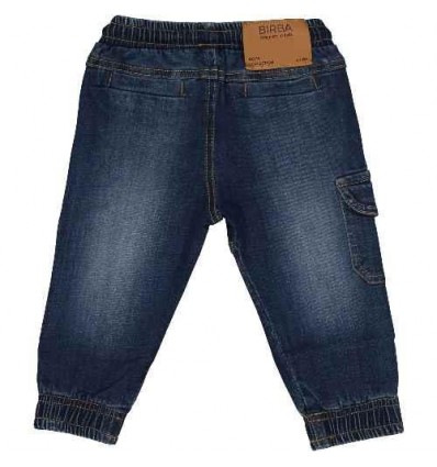 Pantalone bambino jeans stretch modello cargo FI.