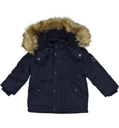 Giubbino parka bambino color blu scuro