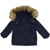 Giubbino parka bambino color blu scuro