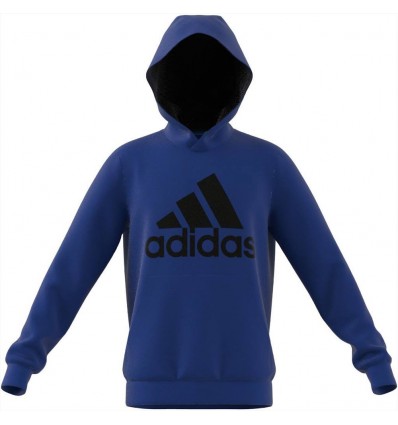 Felpa c/cappuccio blu Adidas