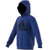 Felpa c/cappuccio blu Adidas