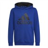 Felpa c/cappuccio blu Adidas