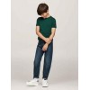 T-Shirt AESSENTIAL COTTON REG TEE SS VERDE Tommy Hilfiger nera