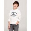 Felpa monotype flock reg sweatshirt bianca tommy hilfiger