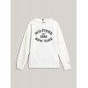 Felpa monotype flock reg sweatshirt bianca tommy hilfiger