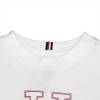 T-shirt Bianca a Maniche Corte con Logo HILFIGER per Bambino