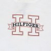 T-shirt Bianca a Maniche Corte con Logo HILFIGER per Bambino