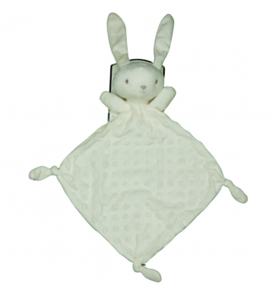 Doudou Neonato Orsetto bianco 25x25 cm