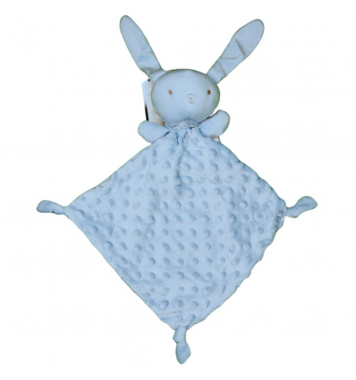 Doudou Neonato Orsetto azzurro 25x25 cm