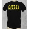 T-Shirt nera TjustLogo giallo 